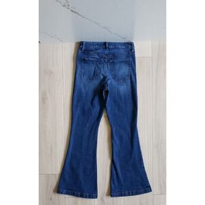 Truth Theory Jeans Womens 8 Blue Flare High Rise Stretch Western Rodeo Denim